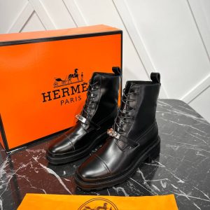 hermes ayakkabi bot siyah yeni sezon