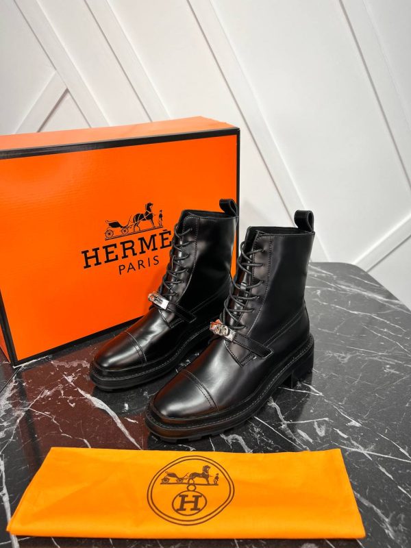 hermes ayakkabi bot siyah yeni sezon