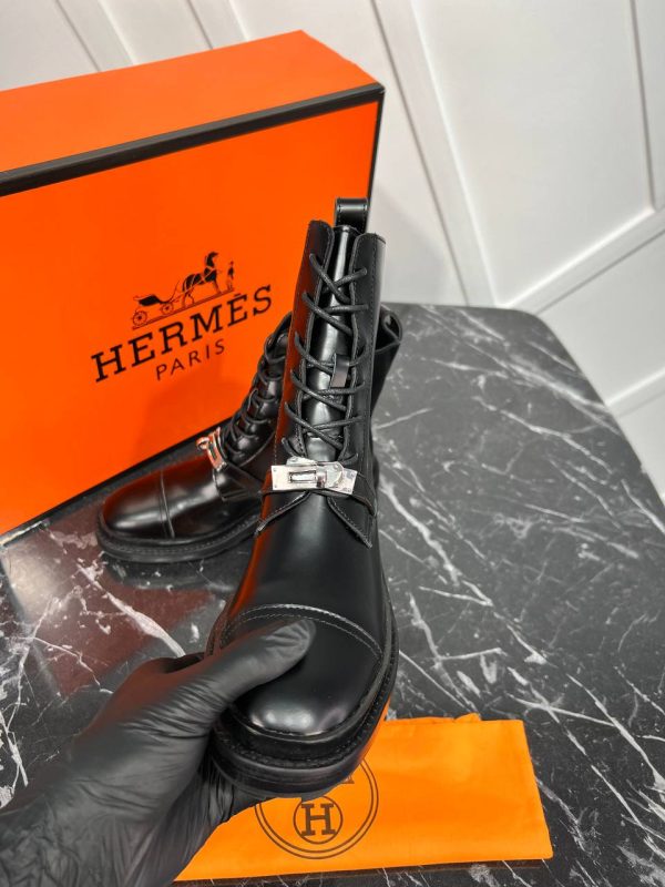 hermes ayakkabi bot siyah yeni sezon