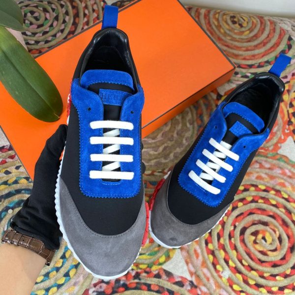 hermes ayakkabi sneakers bouncing siyah mavi gri