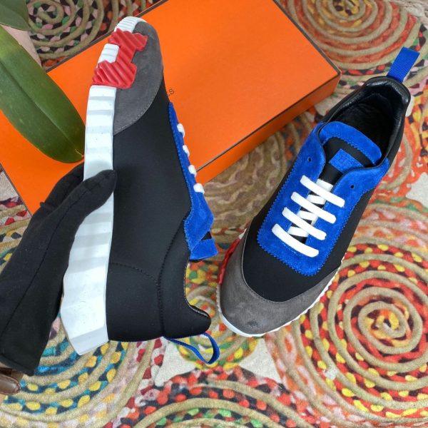 hermes ayakkabi sneakers bouncing siyah mavi gri