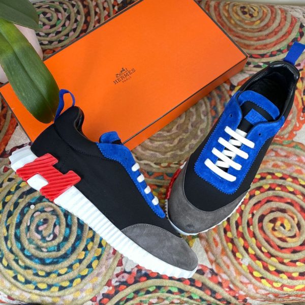 hermes ayakkabi sneakers bouncing siyah mavi gri