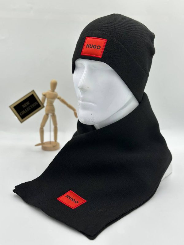hugo boss atki bere takimi siyah erkek