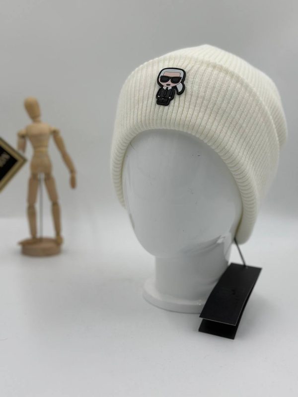 karl lagerfeld bere unisex beyaz