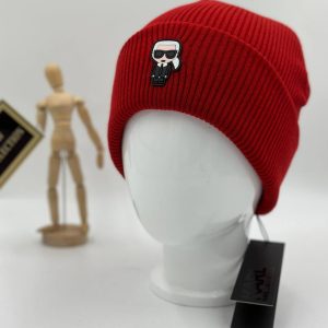 karl lagerfeld bere unisex kirmizi