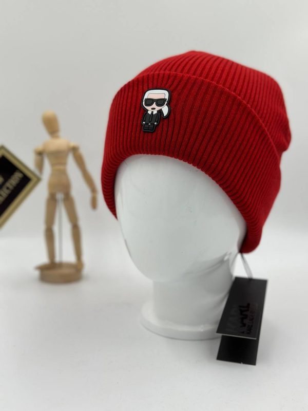karl lagerfeld bere unisex kirmizi