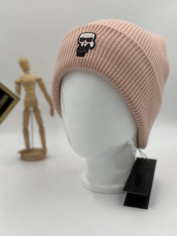 karl lagerfeld bere unisex pembe