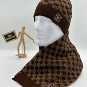 louis vuitton atki bere takimi erkek kahve