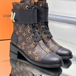 louis vuitton ayakkabi bot monogram kahve classic
