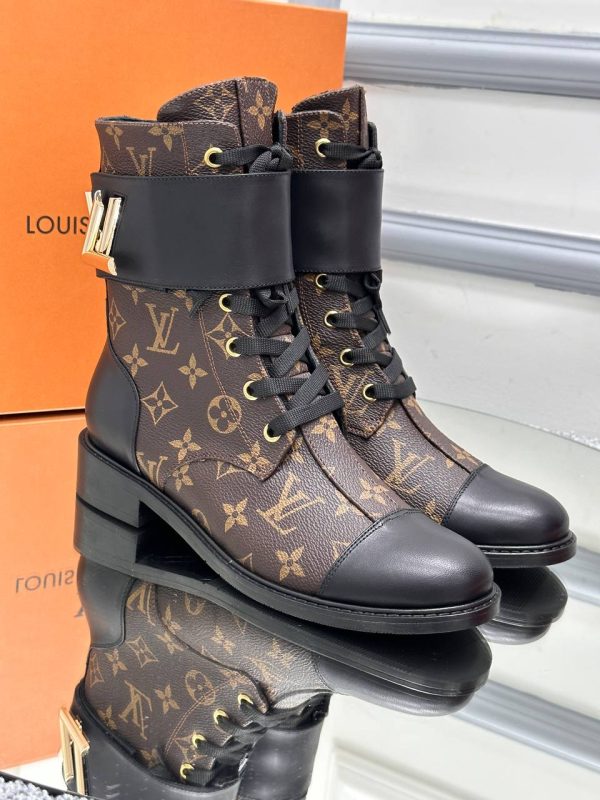 louis vuitton ayakkabi bot monogram kahve classic