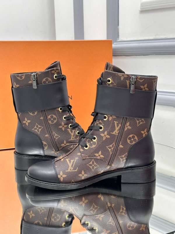 louis vuitton ayakkabi bot monogram kahve classic