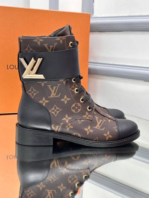 louis vuitton ayakkabi bot monogram kahve classic