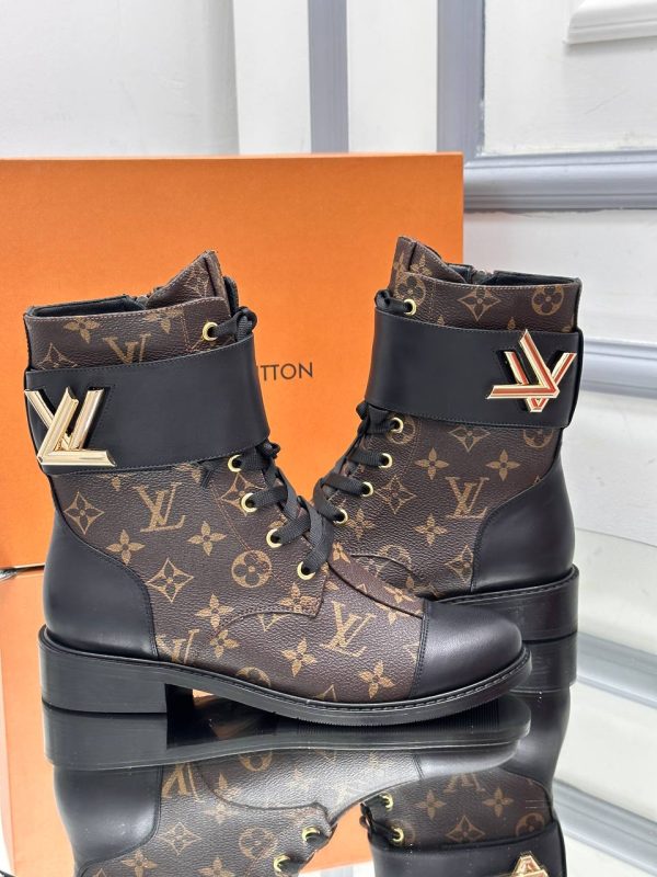 louis vuitton ayakkabi bot monogram kahve classic