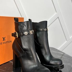 louis vuitton ayakkabi bot siyah yuksek topuk