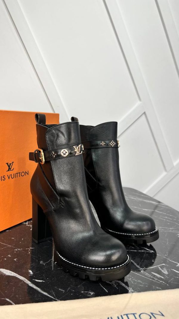 louis vuitton ayakkabi bot siyah yuksek topuk