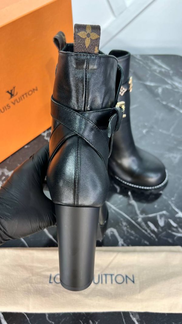 louis vuitton ayakkabi bot siyah yuksek topuk