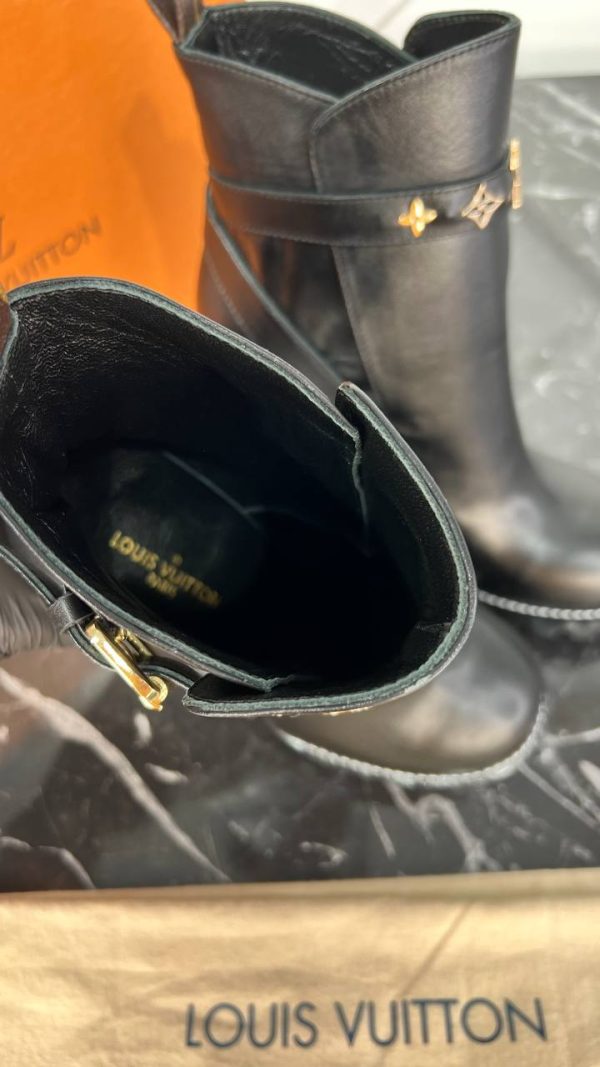louis vuitton ayakkabi bot siyah yuksek topuk