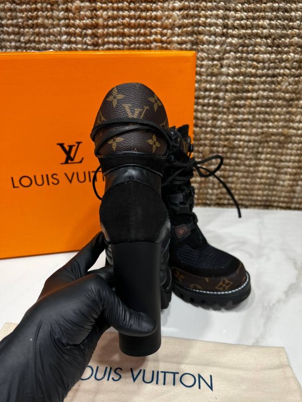 louis vuitton ayakkabi bot star trail ankle boot siyah monogram