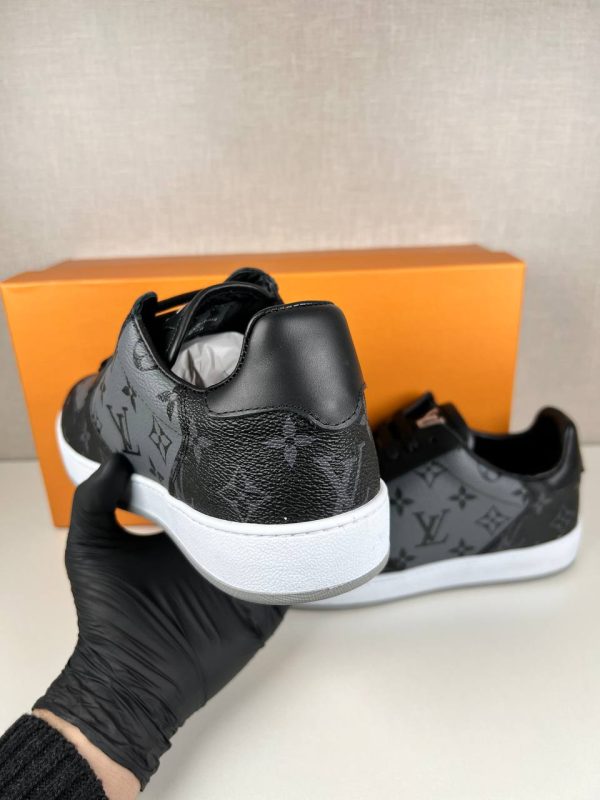 louis vuitton ayakkabi sneaker erkek siyah gri monogram yeni sezon