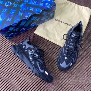 louis vuitton ayakkabi sneaker siyah gri yeni sezon