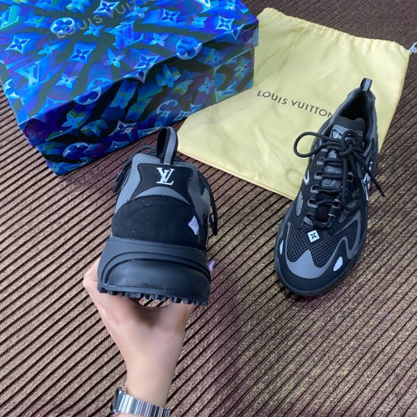 louis vuitton ayakkabi sneaker siyah gri yeni sezon