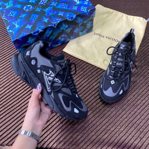 louis vuitton ayakkabi sneaker siyah gri yeni sezon