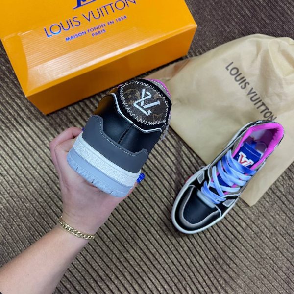 louis vuitton ayakkabi sneaker siyah vizon pembe yeni sezon