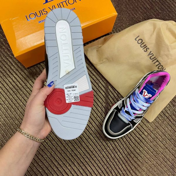 louis vuitton ayakkabi sneaker siyah vizon pembe yeni sezon