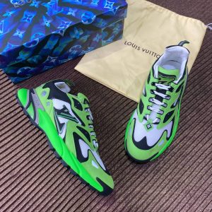 louis vuitton ayakkabi sneaker yesil yeni sezon