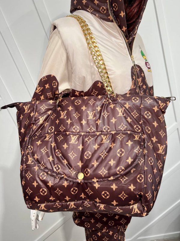 louis vuitton esorfman 4 lu takim yelek canta kahve monogram