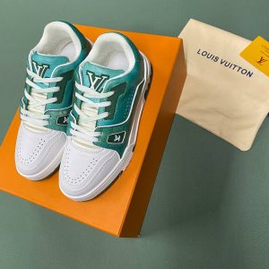 loui̇s vuitton ayakkabi sneaker erkek trainer yeni sezon beyaz yesil