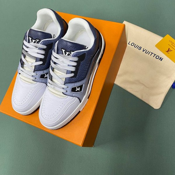 loui̇s vuitton ayakkabi sneakers erkek trainer beyaz gri fume