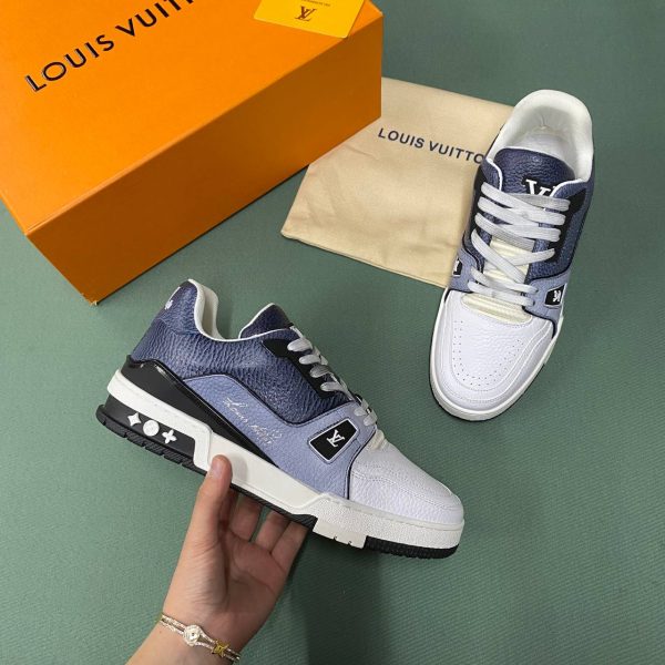 loui̇s vuitton ayakkabi sneakers erkek trainer beyaz gri fume