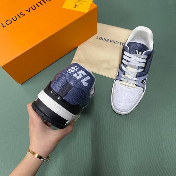 loui̇s vuitton ayakkabi sneakers erkek trainer beyaz gri fume