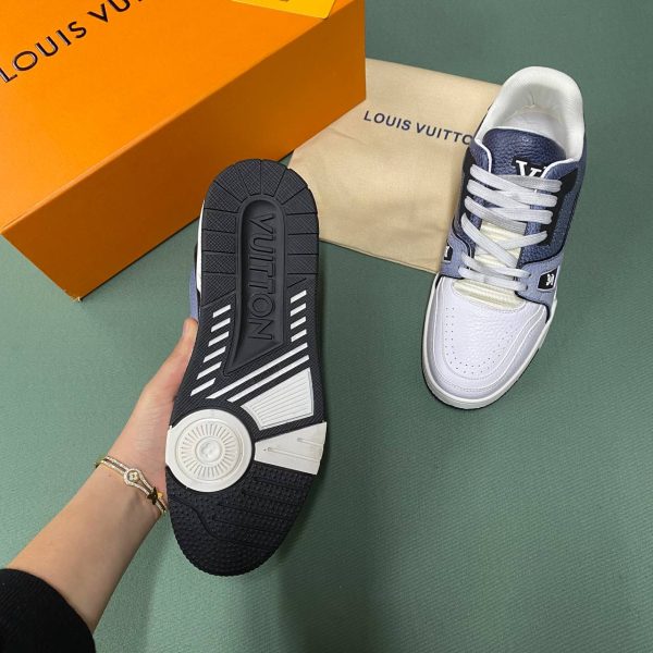 loui̇s vuitton ayakkabi sneakers erkek trainer beyaz gri fume