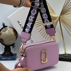 marc jacobs canta mor siyah askili 21x13 cm