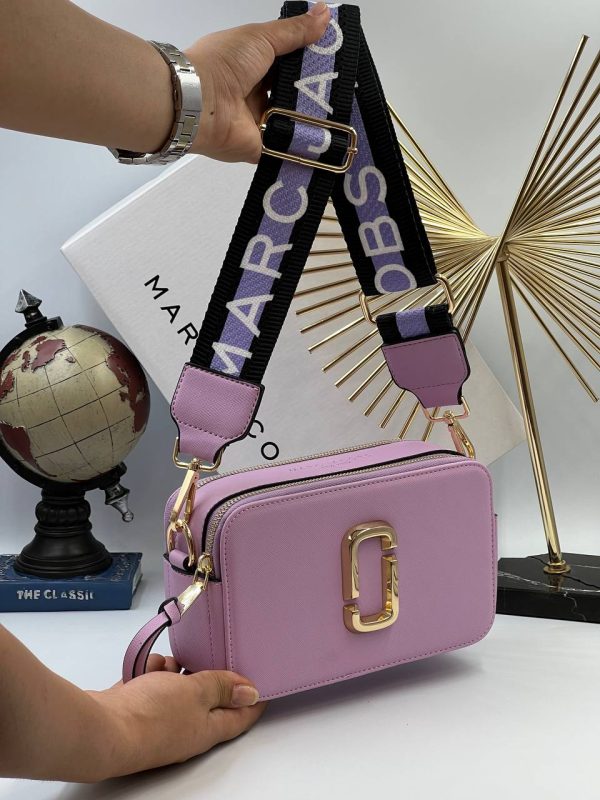 marc jacobs canta mor siyah askili 21x13 cm