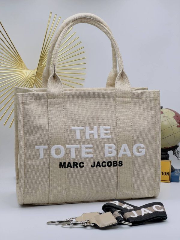 marc jacobs canta the tote bag bej kumas 34x26 cm