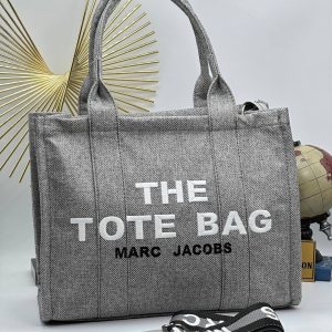 marc jacobs canta the tote bag gri kumas 34x26 cm