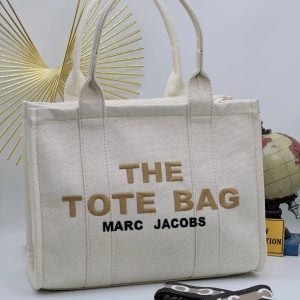 marc jacobs canta the tote bag krem kumas 34x26 cm