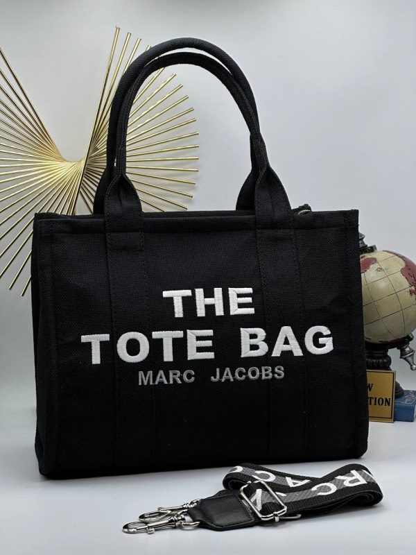 marc jacobs canta the tote bag siyah kumas 34x26 cm