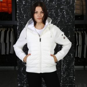 moncler mont baharlik triko detayli beyaz