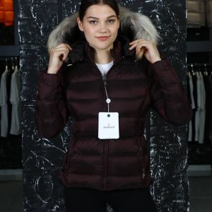 moncler mont bordo classic kolu cepli kapusonlu tilki tuyu
