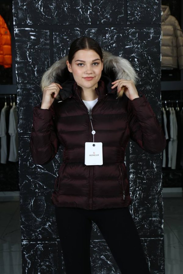 moncler mont bordo classic kolu cepli kapusonlu tilki tuyu