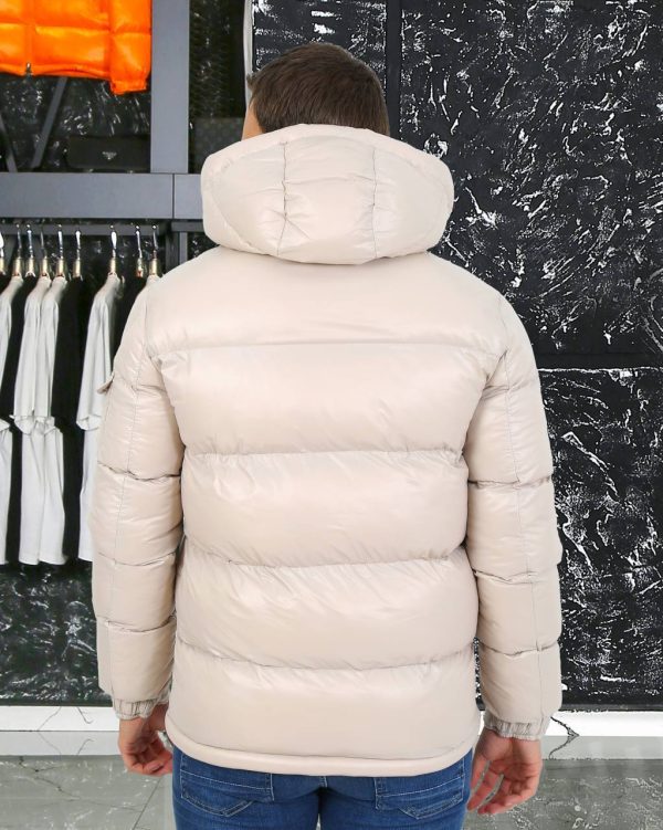 moncler mont erkek camel kapusonlu kolu cepli classic