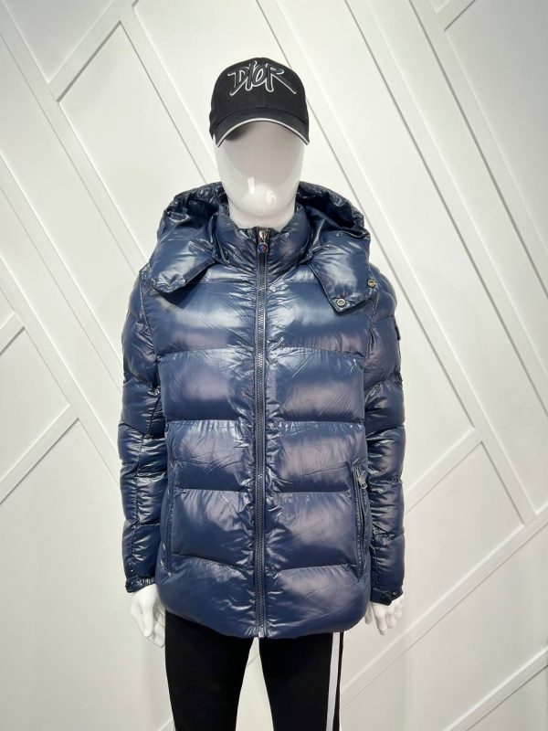 moncler mont erkek lacivert kapusonlu