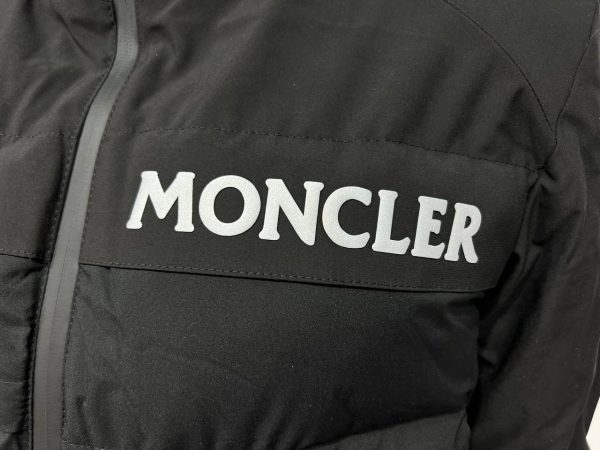 moncler mont erkek siyah kapusonlu