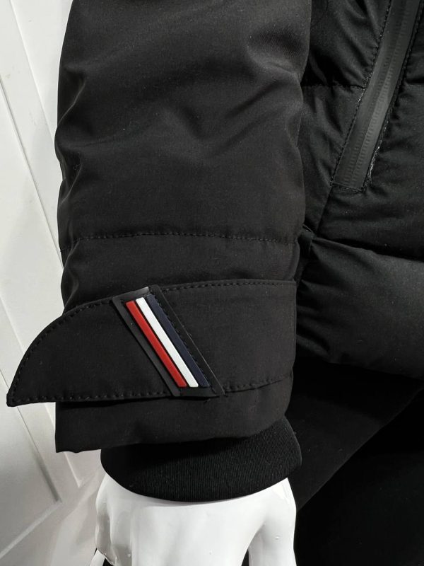 moncler mont erkek siyah kapusonlu
