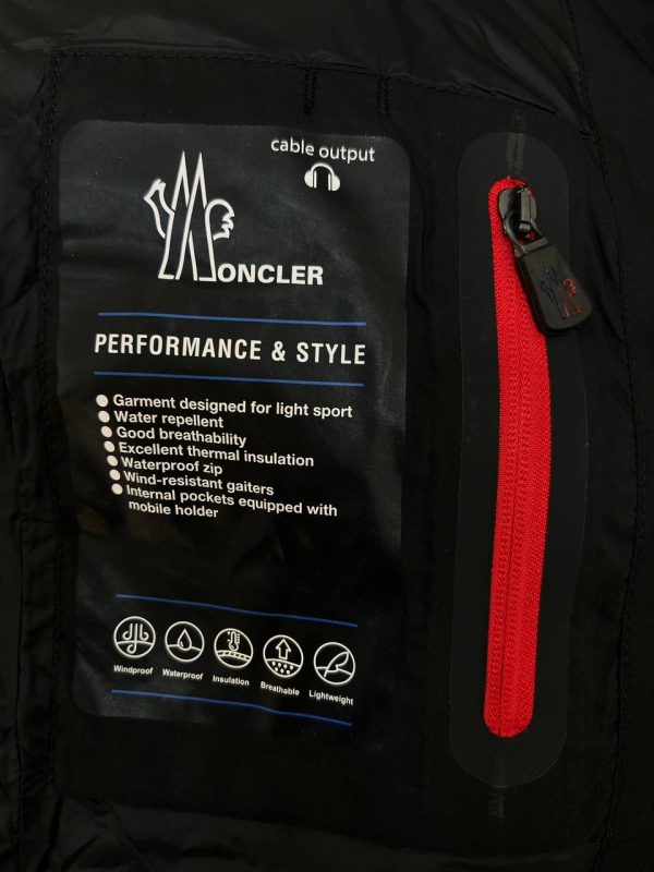 moncler mont erkek siyah kapusonlu