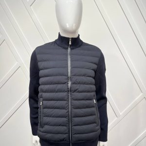 moncler mont erkek triko detayli lacivert